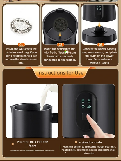 4-in-1 Electric Milk Beater
