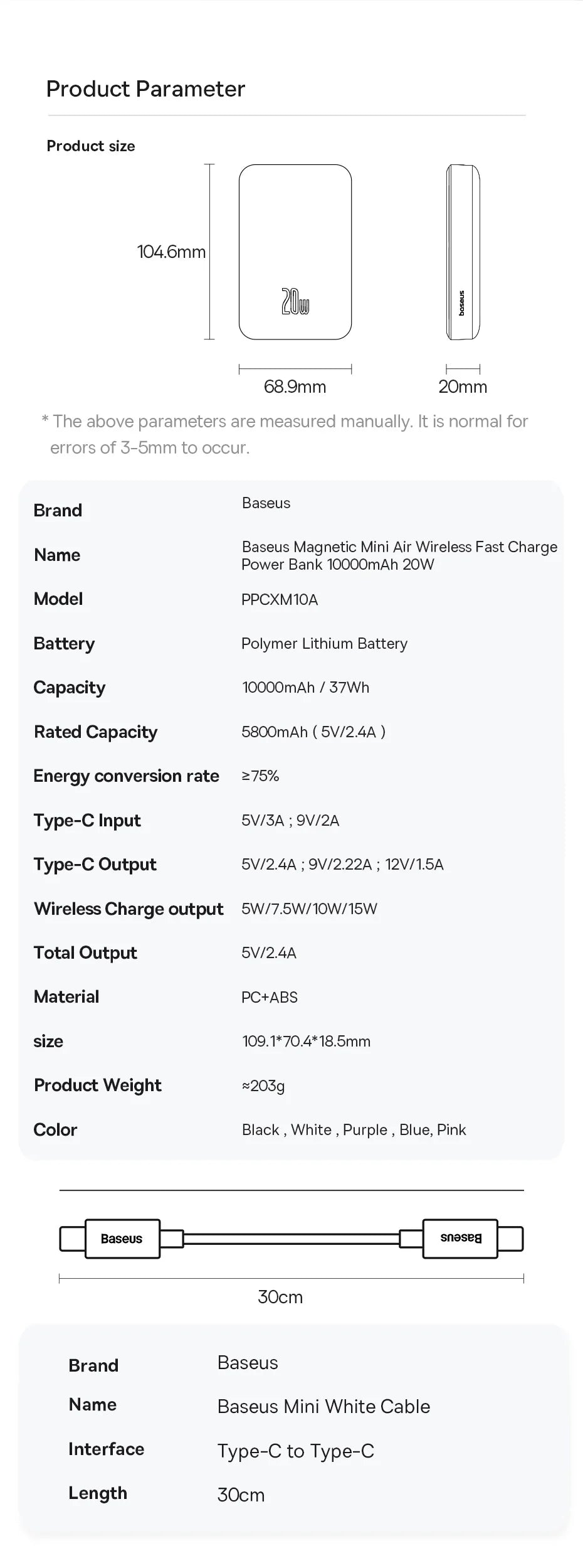 Baseus Magnetic Powerbank