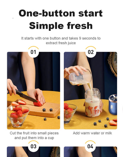 6 Blade Portable Juicer