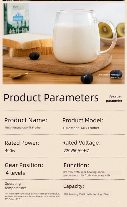 4-in-1 Electric Milk Beater